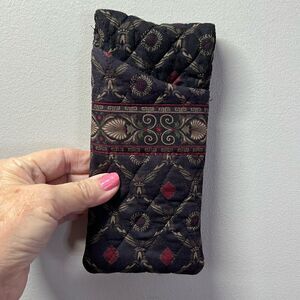 Vera Bradley Laurel 1997 Travel Glass, Brush Case?